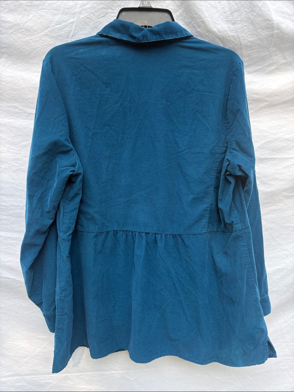 J. Jill Teal Corduroy Button-Front Shirt - Picture 8 of 14